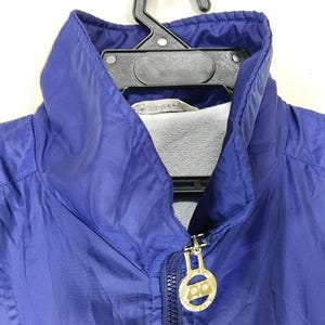 Vintage 90's Courreges Paris Sport Futur Blue Large Jacket Courreges Zipper Jacket Sportwear Sport Jacket Size L image 8