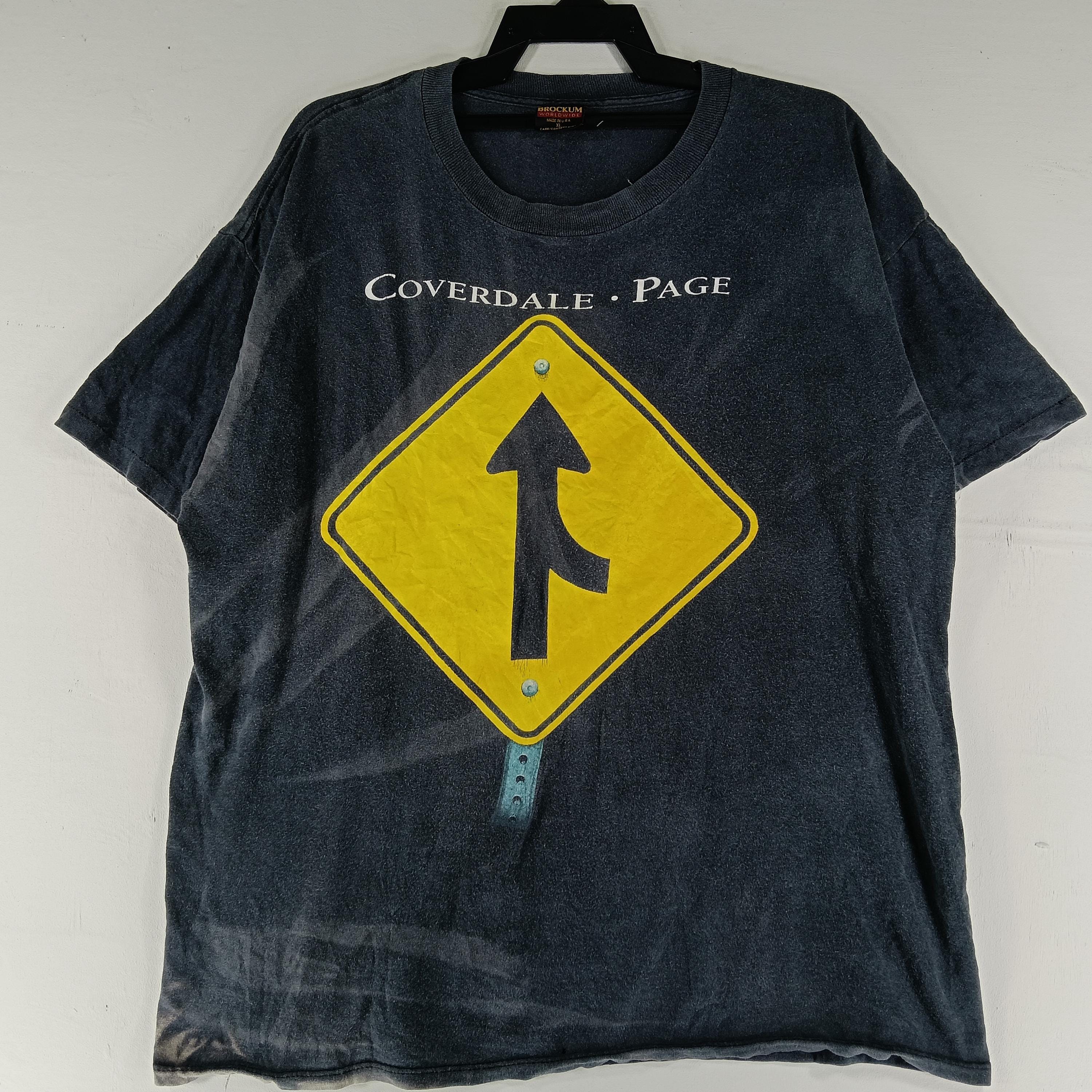 Vintage 90's English Singer David Coverdale Guitarist Jimmy Page