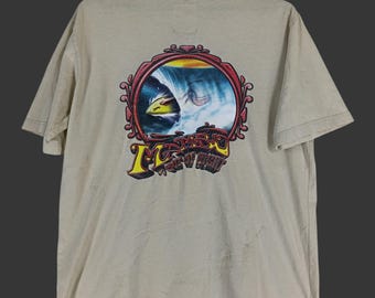 Maglietta vintage Y2K Mambo Surf marrone piccola Mambo Australia Surf Hawaiian Mambo Tees Shirt Taglia S