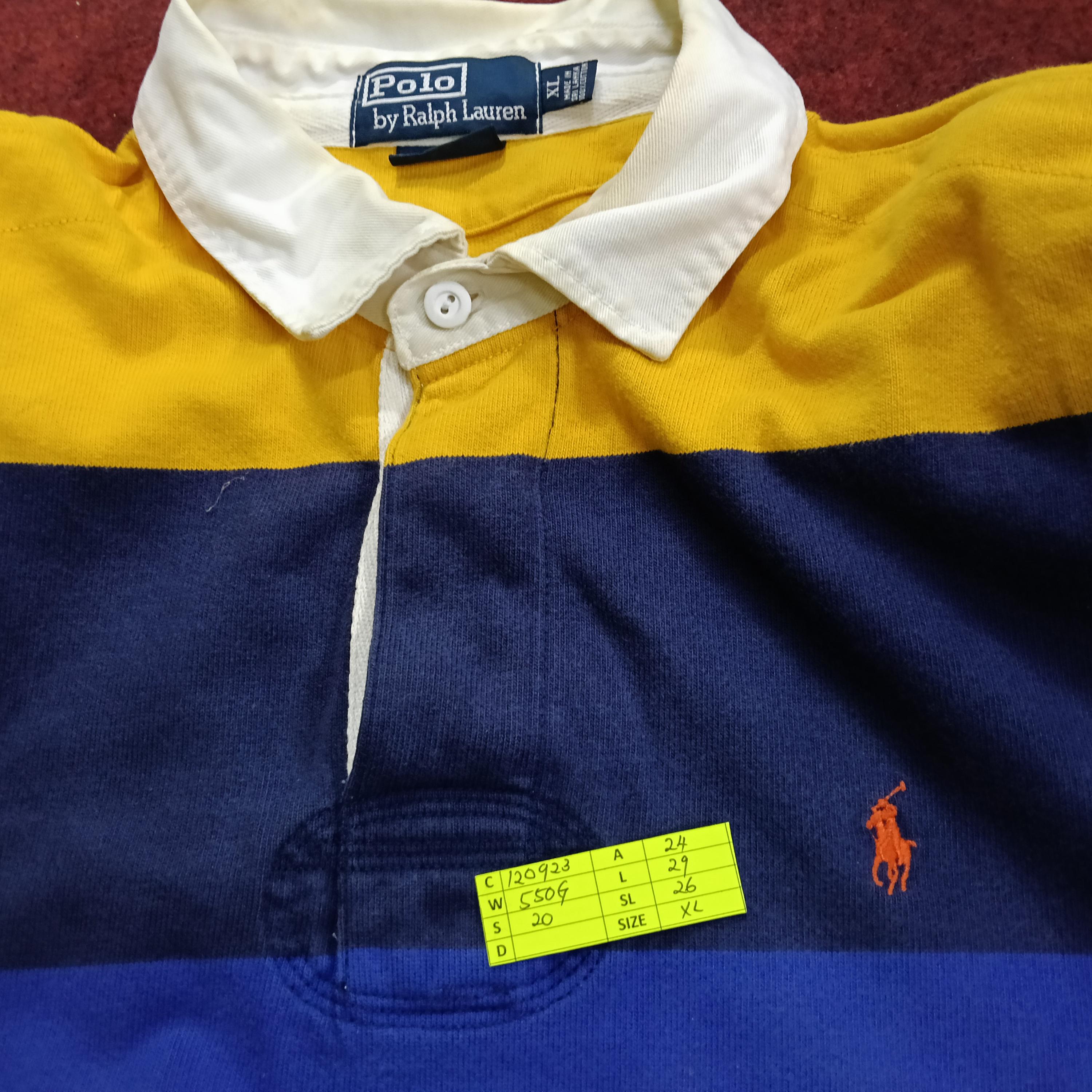 Vintage 90's Polo Ralph Lauren Polo Stripes Shirt Xlarge Polo