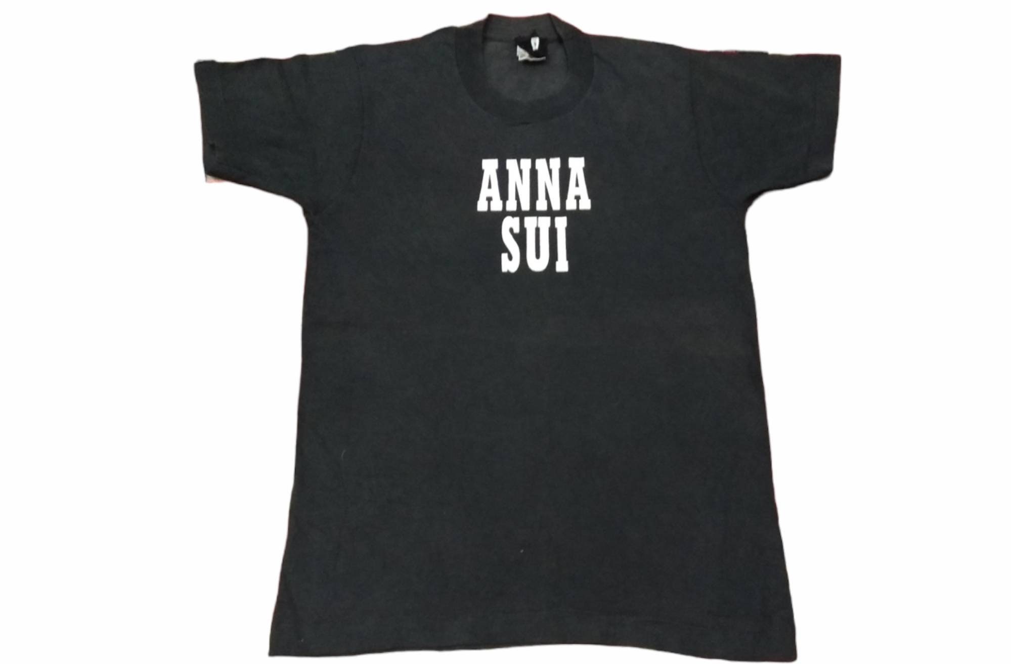 Vintage 90's Anna Sui Spell Out T Shirt Women Perfume American