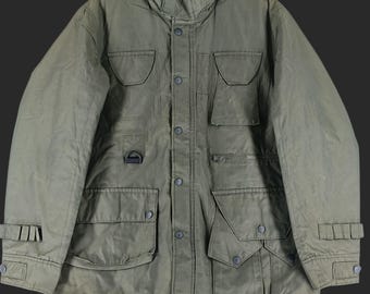 PPFM ジャケット Vintage PPFM Japanese Brand Army Medium Green Jacket PPFM Zipper