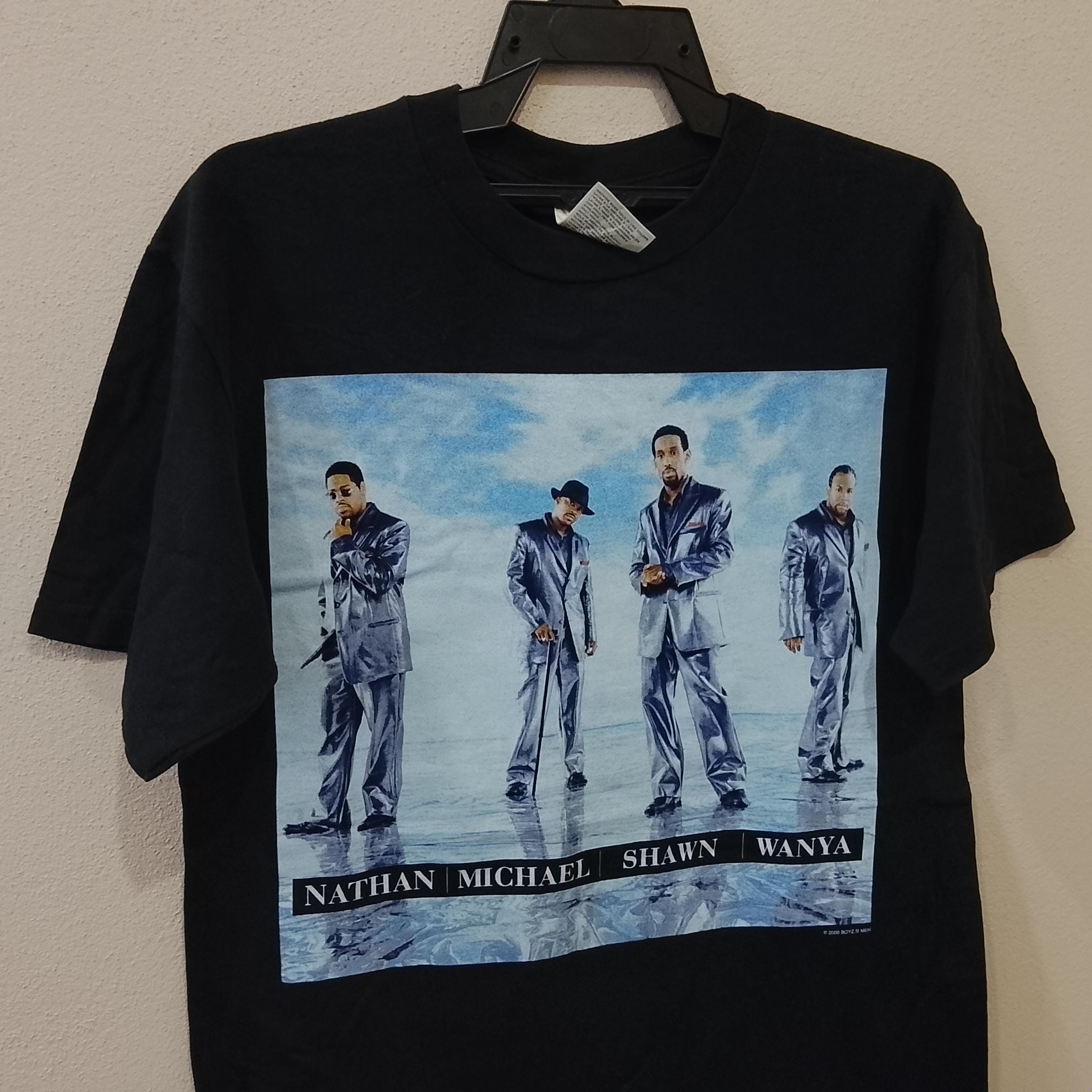 Vintage Y2K Boyz II Men American Vocal Group Harmony Band Black