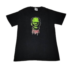 Vintage Sum 41 Canadian Rock Band Black Small T Shirt Genre Punk Rock Hard Rock Skate Punk Melodic Hardcore Frankenstein Face Size S