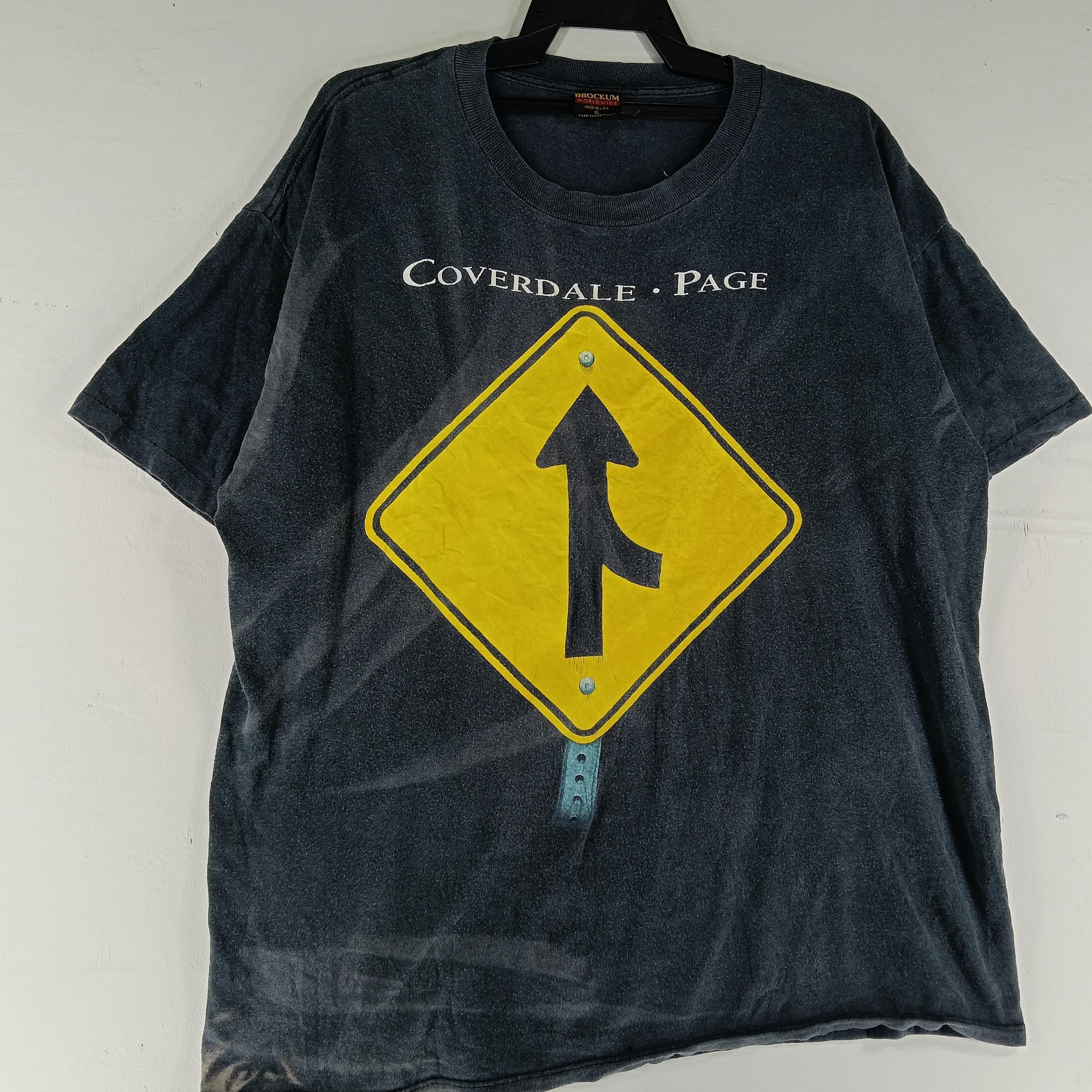 Vintage 90's English Singer David Coverdale Guitarist Jimmy Page