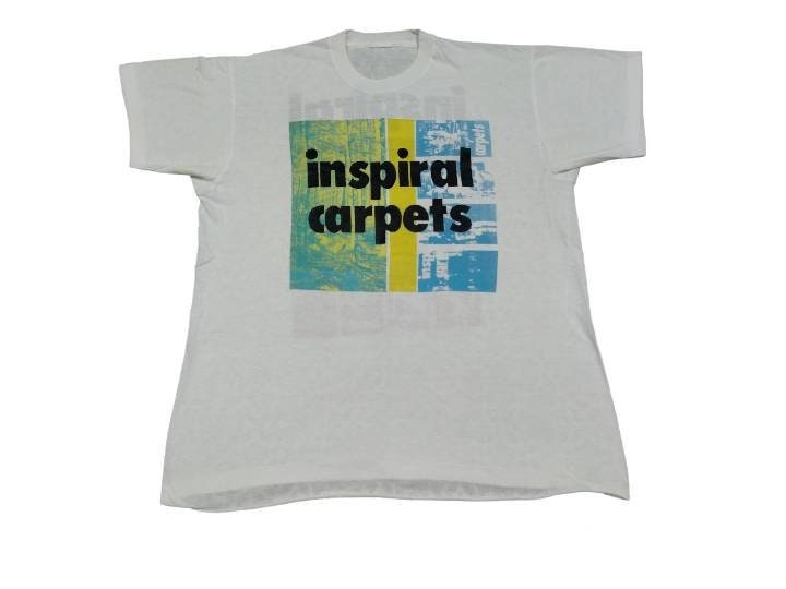 Vintage 90's Inspiral Carpets English Rock Band White Xlarge Tour