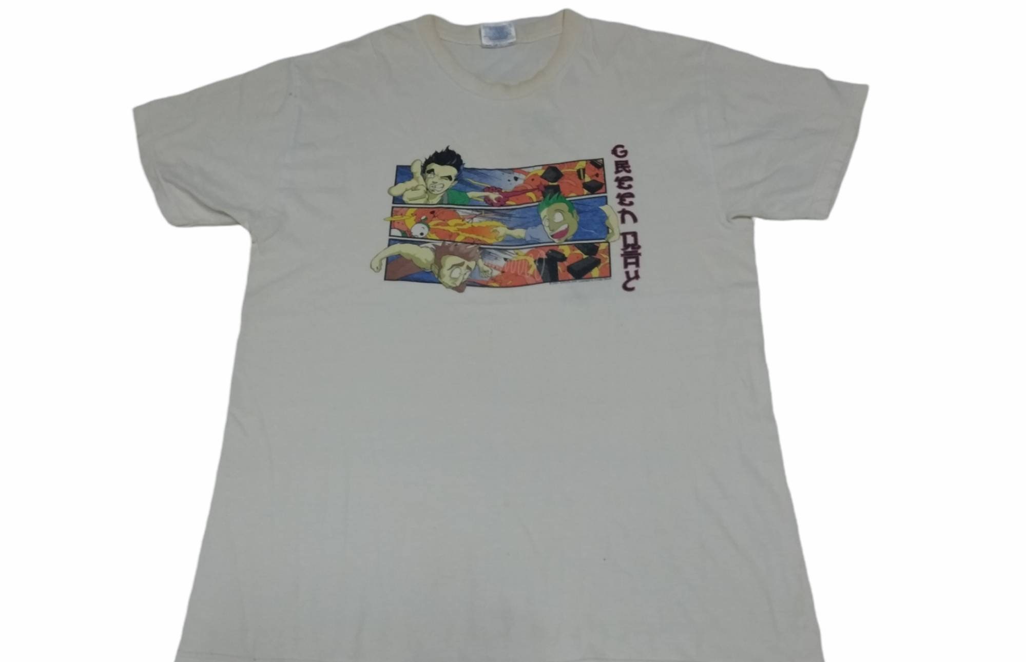 Vintage Greenday Band Rock Punk Medium Tour T Shirt Punk Rock