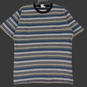 Vintage 90&#39;s Hang Ten Multicolor Stripes Tshirt Large Hawaii Surfing Hang Ten Usa Sports Hang Ten Skaters Hang Ten Circa Striped Tee Size L