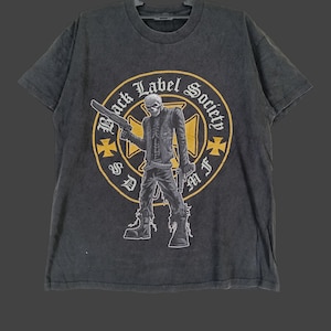 Vintage Y2K Black Label Society Band Black Medium Band T Shirt Mucis Rock Pop Tour Tees Band Shirt Size M