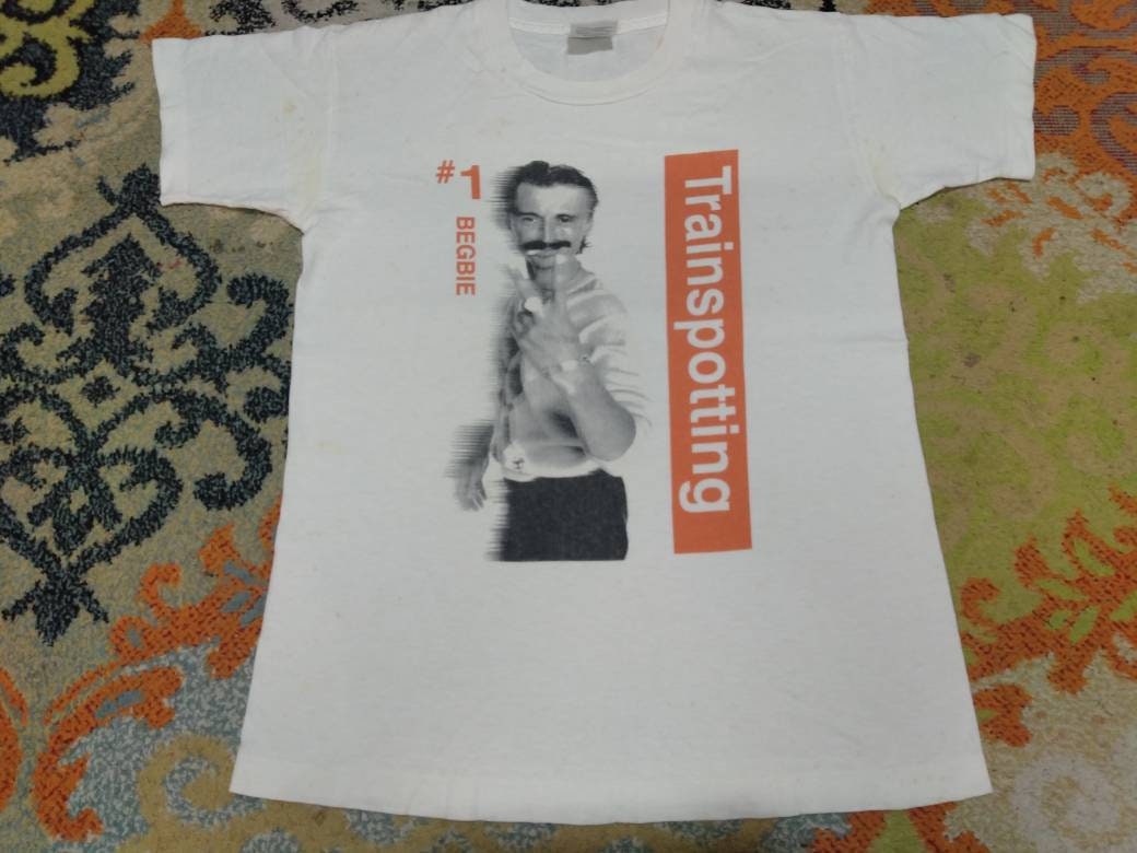Vintage 90's Trainspotting Scottish Comedy Drama Film Small White