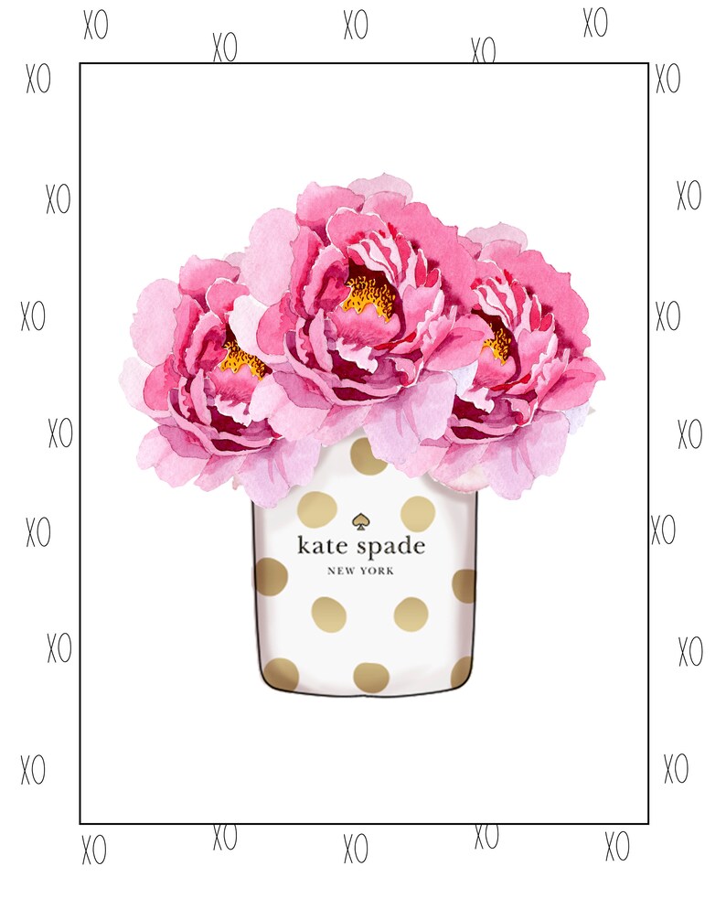 Kate Spade Colourful Wall Art Print Fashion Prints Office Etsy