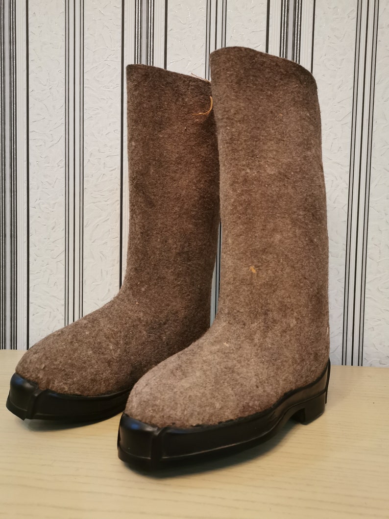 Russian Original Valenki Felt Boots Beaten boots 100 Etsy