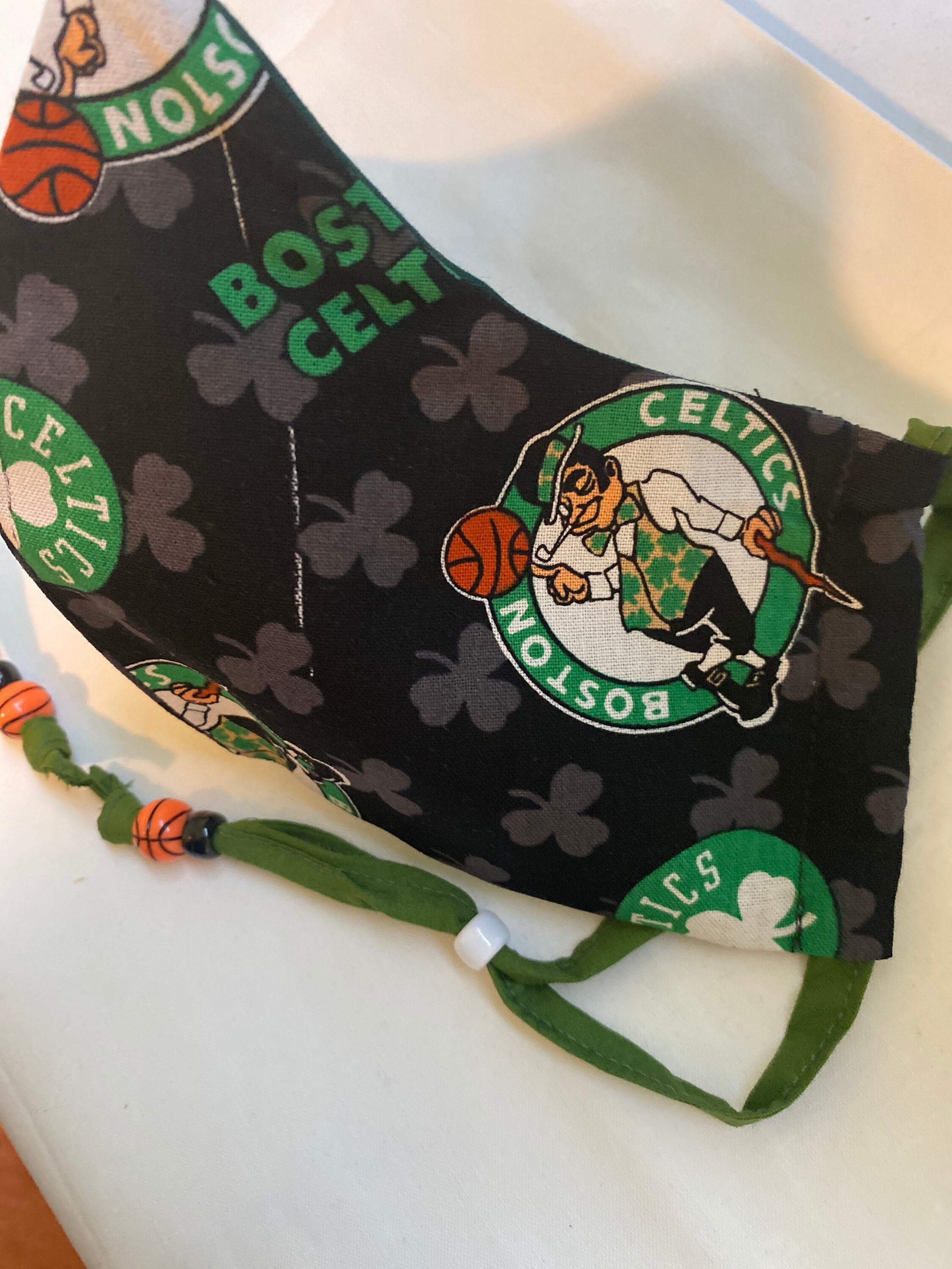 Boston Celtics Face Mask Filter Pocket Nose Wire and Ear Etsy