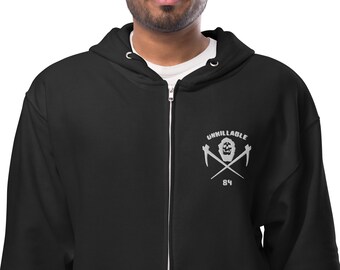 Unkillable Reaper Unisex Fleece Zip-Up Hoodie