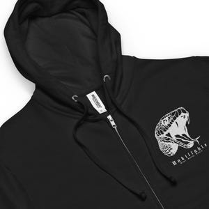 Unisex fleece zip up hoodie