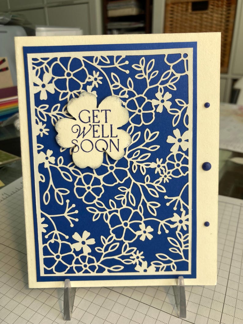 Floral Get Well Soon Card - Etsy
