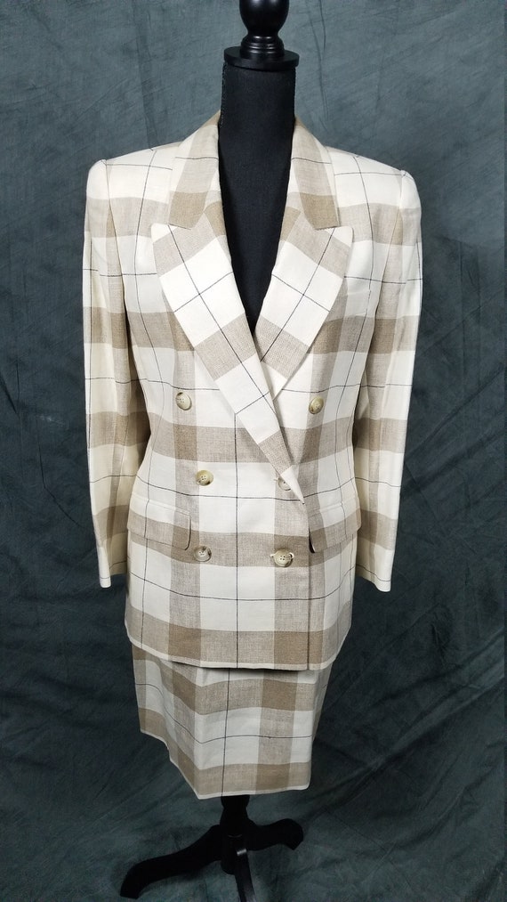 Brooks brother Linen skirt suit