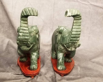 Jade elephants