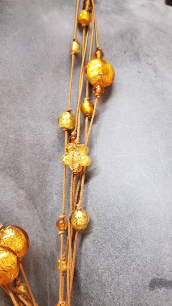 Antica Murrina Venezia gold leaf pendant necklace - image 3