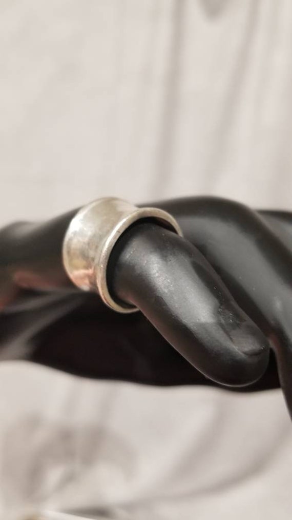 Vintage handmade silver statement ring. - image 6