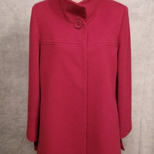 Vintage Fleurette women&#39;s size 10 red wool coat