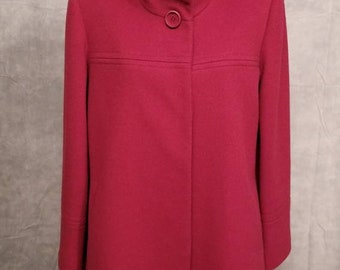 Fleurette funnel neck wool coat deals