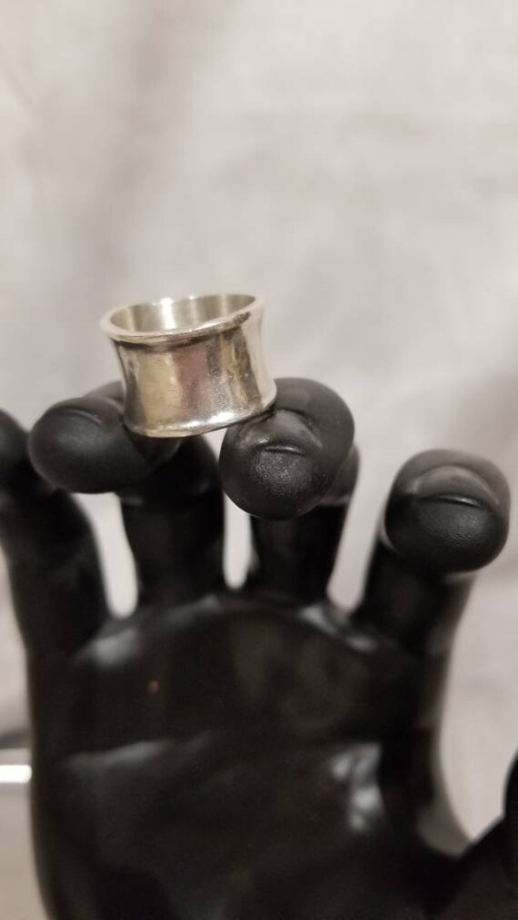 Vintage handmade silver statement ring. - image 2