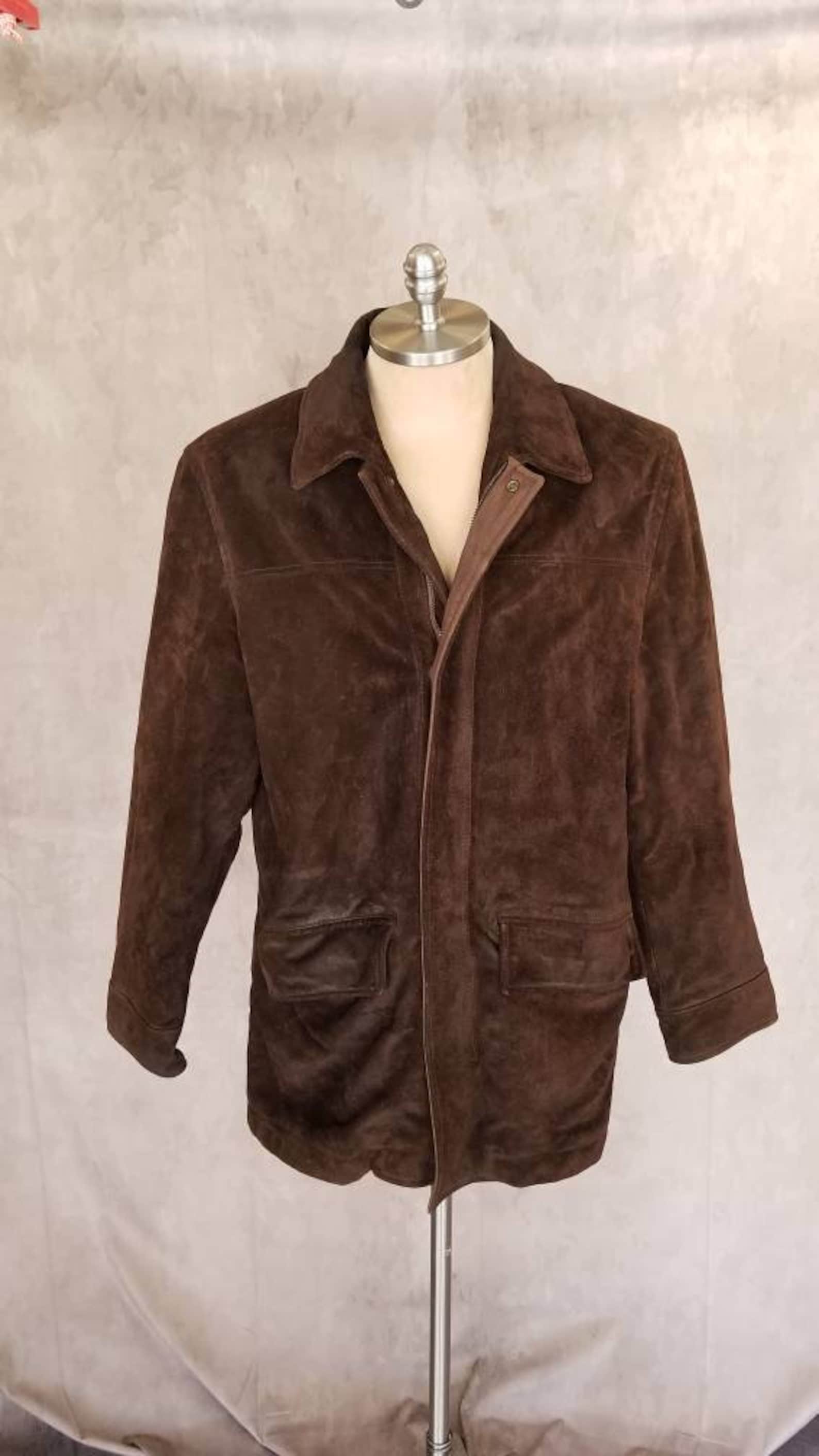 Banana republic men's suede jacket Etsy