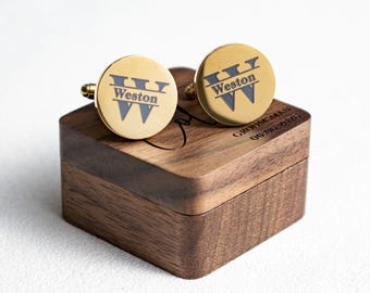 Custom Groomsmen Cufflinks Gifts, Engraved Cuff links Box, Personalized Wedding Gift