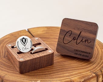 Custom Groomsmen Cufflinks, Personalized Men's Cuff links, Wedding Gifts