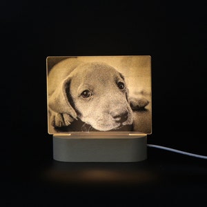 Custom Photo 3D Lamp, Custom photo light, Desk Lamp, Picture Night Light, Handmade, Personalized Birthday, Anniversary, Wedding Gifts image 3