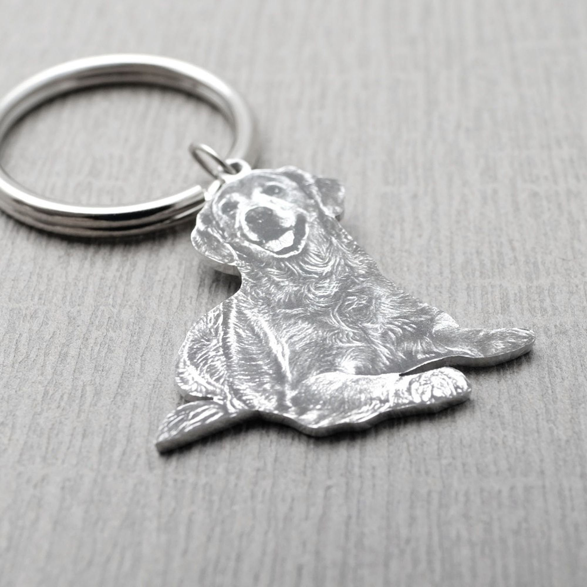 Personalized Pet Memorial Photo Keychain Engraved Dog Image Etsy Canada