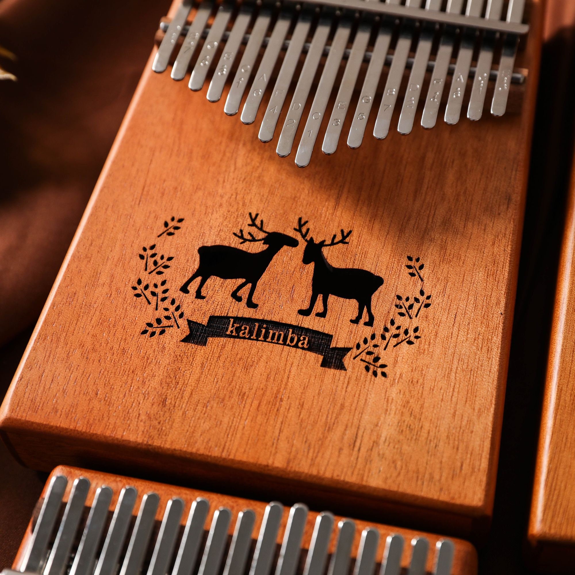 Personalized Wooden Kalimba Engraved Wooden Kalimba Text Etsy