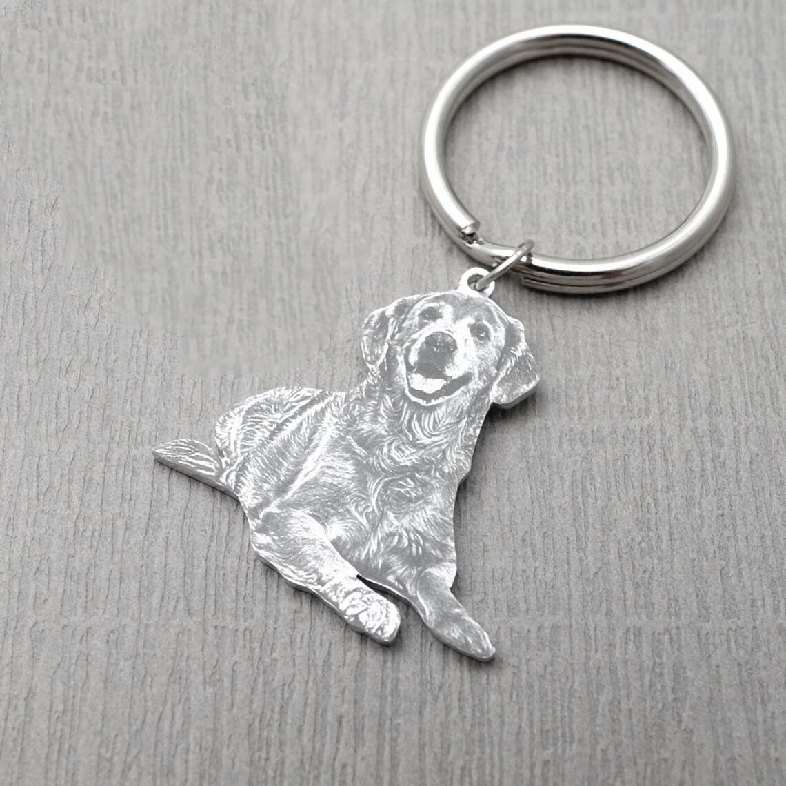 Personalized Pet Memorial Photo Keychain Engraved Dog Image Etsy Canada