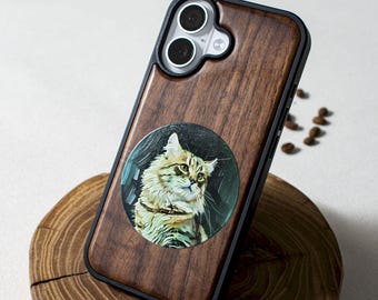 Custom 3D Photos Case for iPhone, Personalized Pet Oil Painting Style Phone Case , Gift for Him.