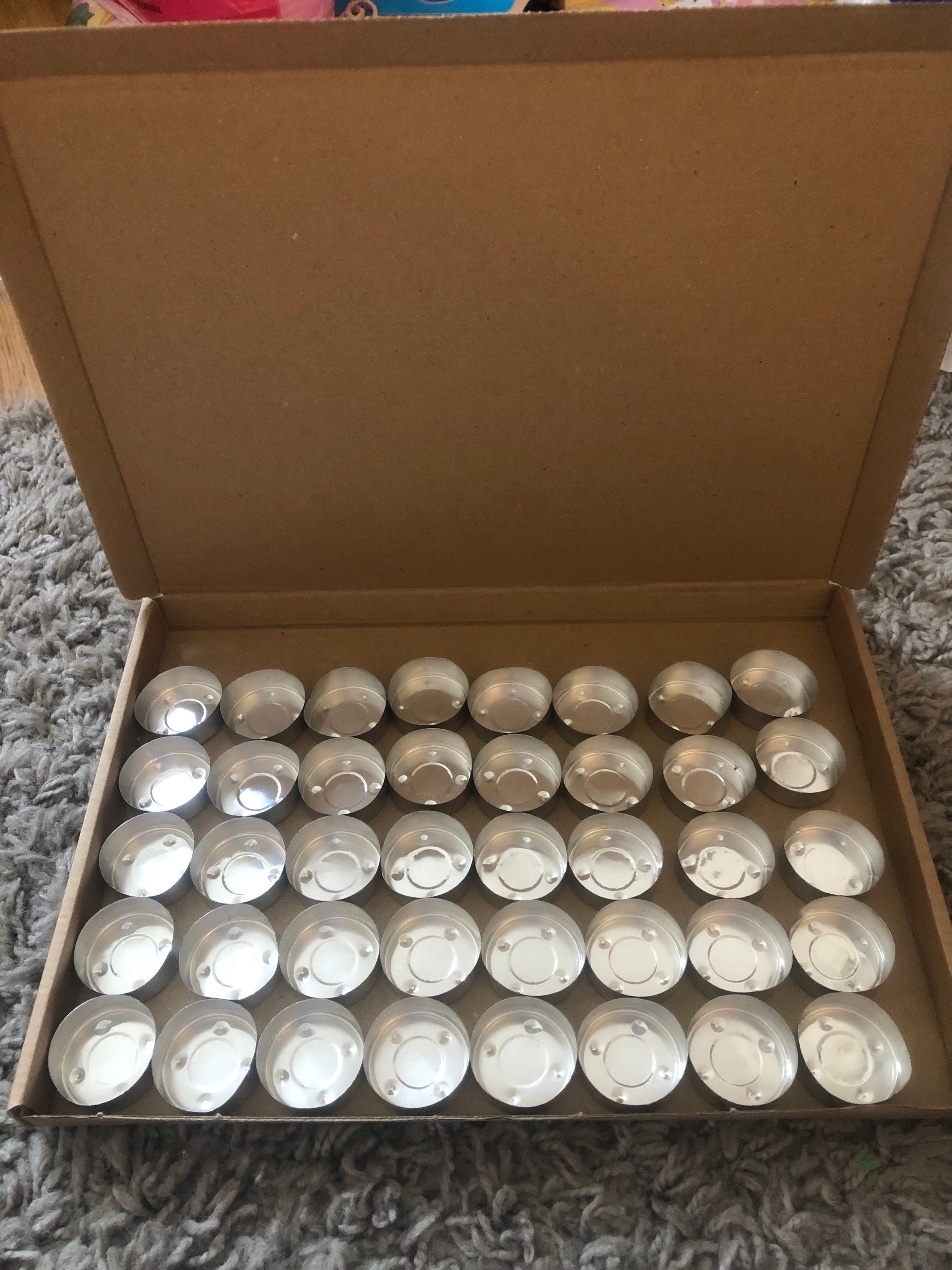40 Tealight Cases and Wicks Tea Light Etsy