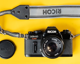 Vintage Pentax / Ricoh KR-10 Super 35mm SLR Photography Camera with F2 - 50mm Lens - 1980's Japan