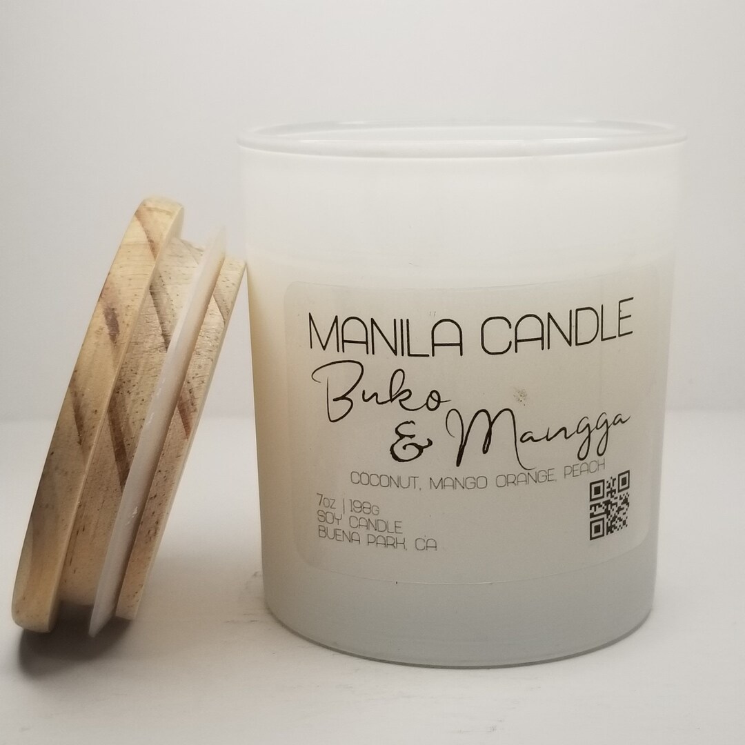 Buko & Mangga Coconut Mango Scented Candle Philippine Inspired Filipino