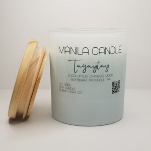 Tagaytay | Cypress and Bayberry Scented Candle | Homemade and Handpoured | Philippine Inspired Candle | Filipino Candle | Soy Candle