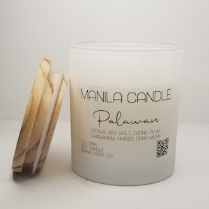 Palawan | Black Sea Scented Candle | Homemade and Handpoured | Philippine Inspired Candle | Filipino Candle | Soy Candle