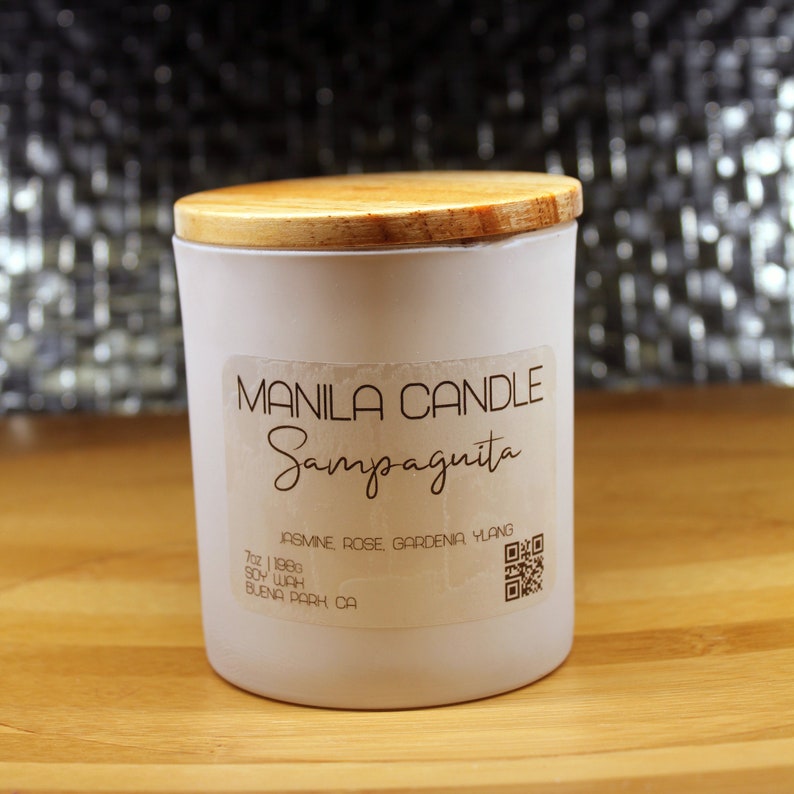 Sampaguita Jasmine Scented Candle Manila Candle Etsy