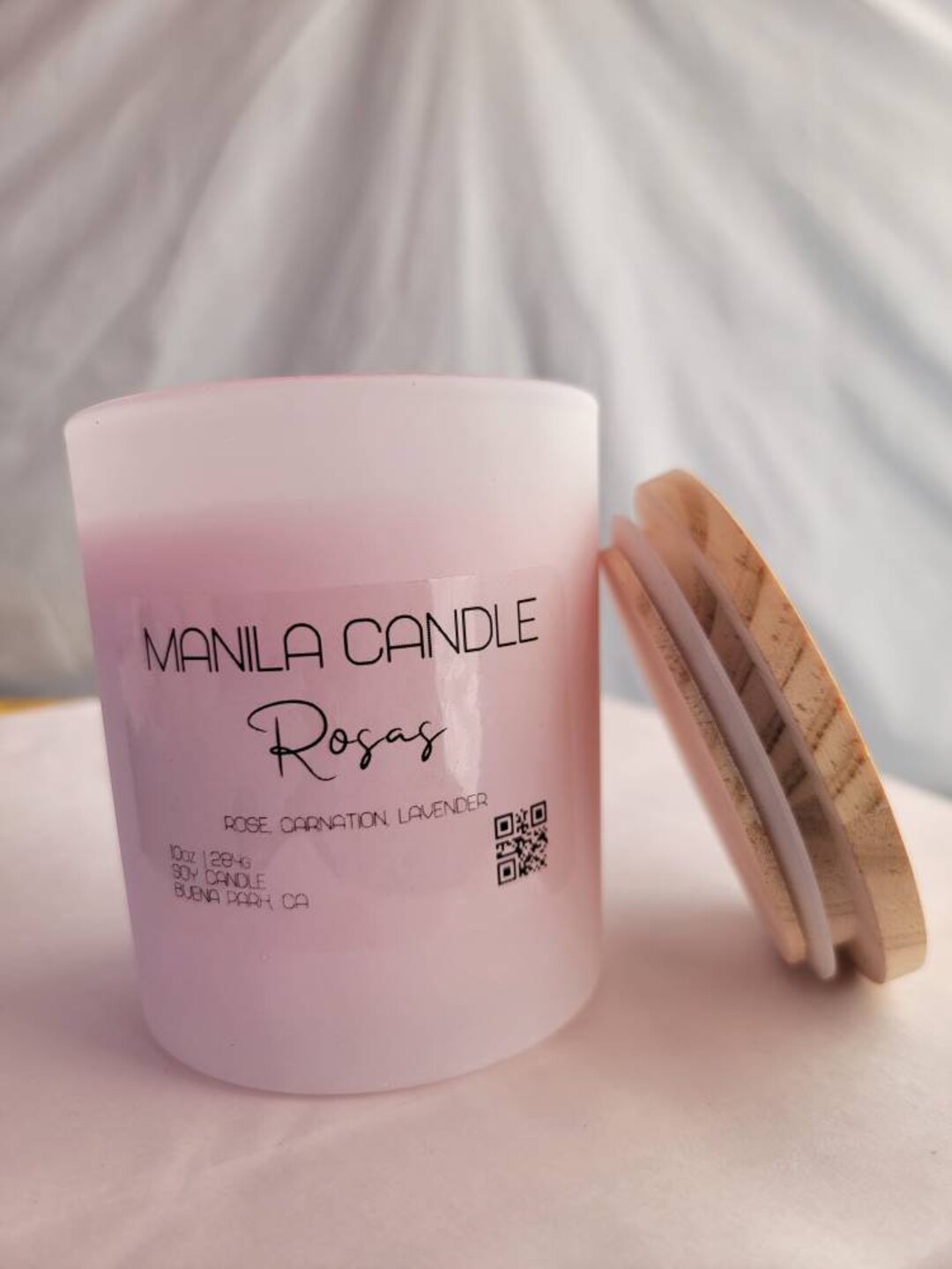 Rosas Fresh Rose Scented Candle Manila Candle Philippine Inspired