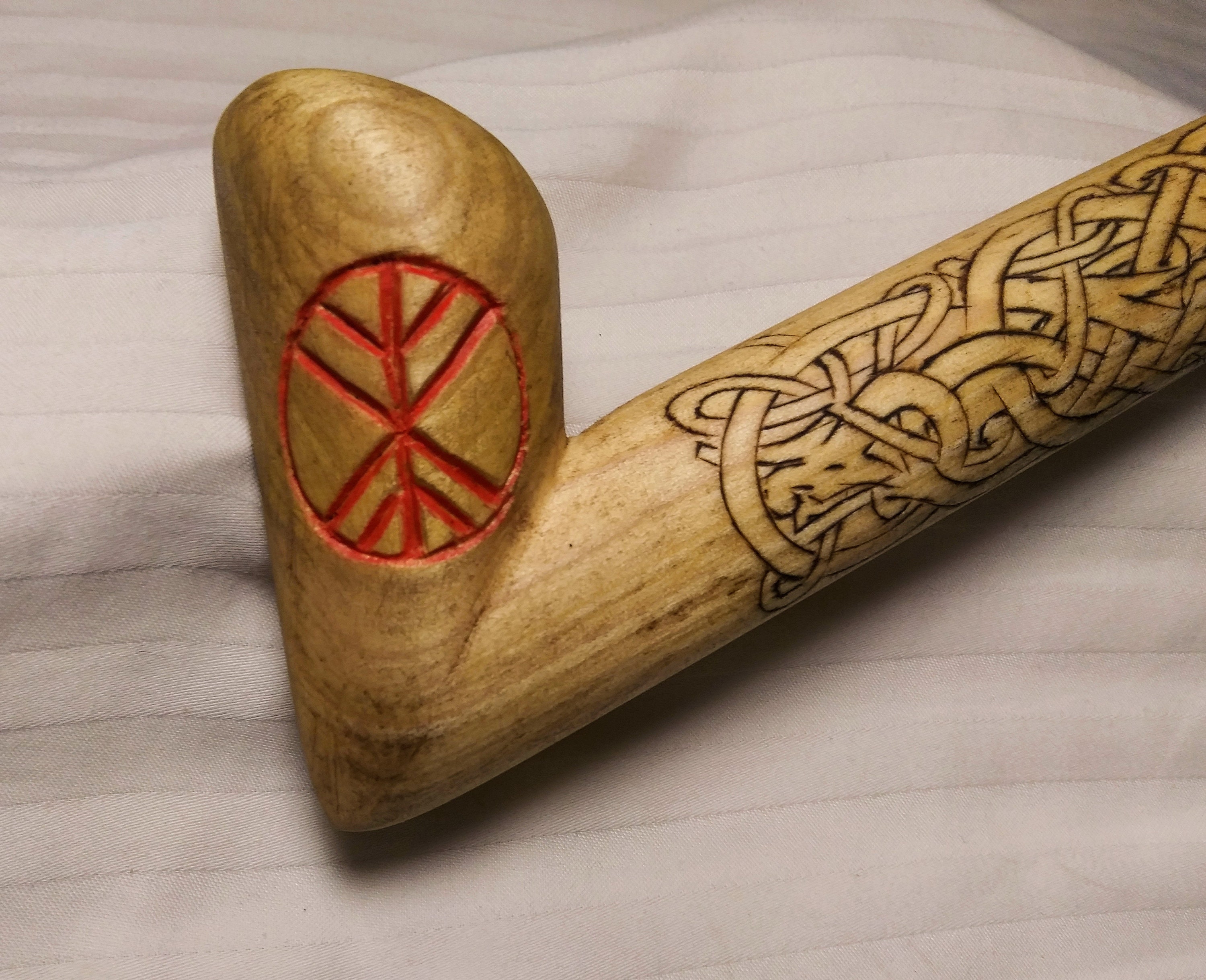 Long Viking Tobacco Pipe Jarl Pipe Smoking Etsy