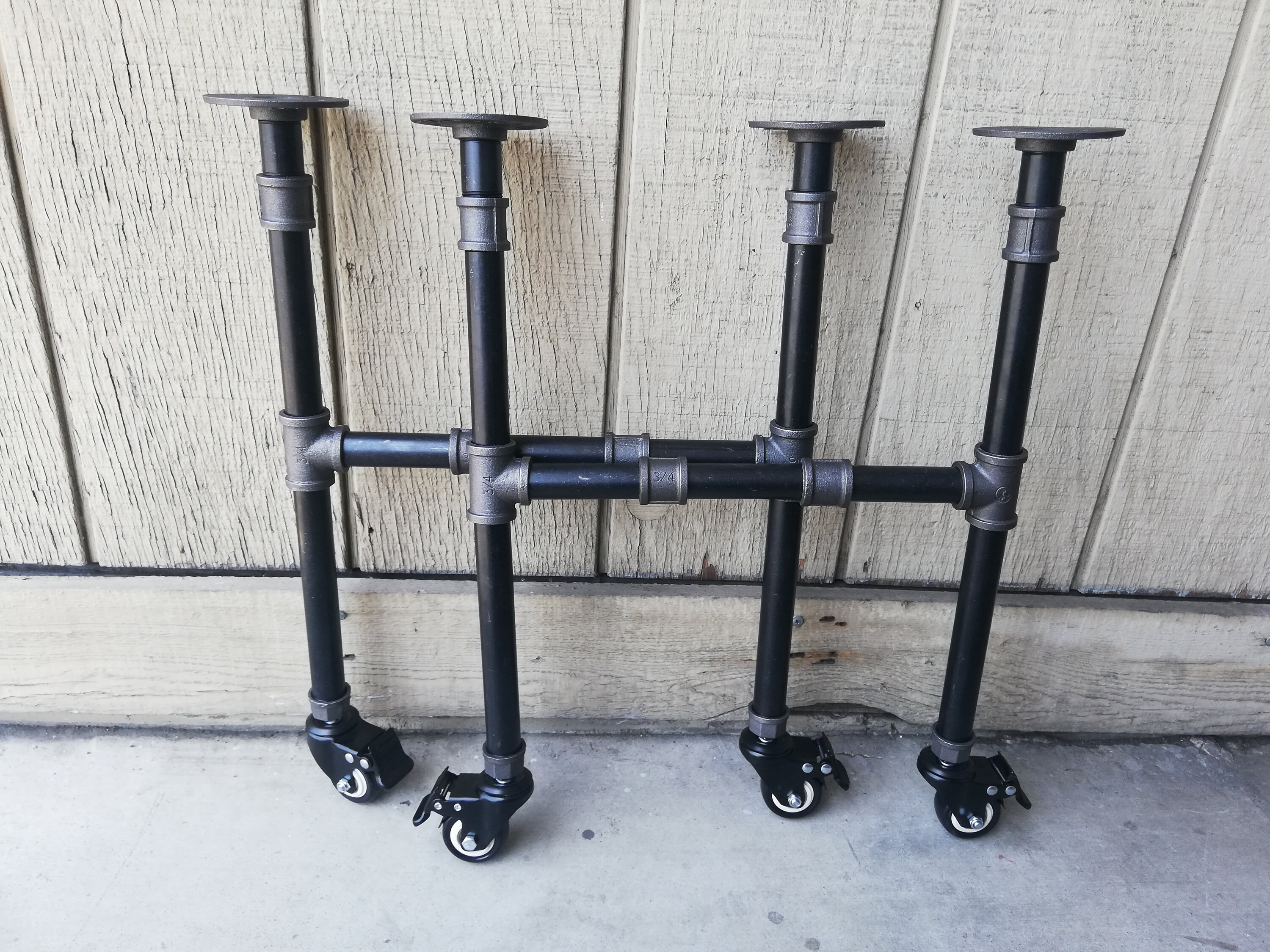 Metal Table Legs 34h X 20 W X 40l Crossbar Etsy