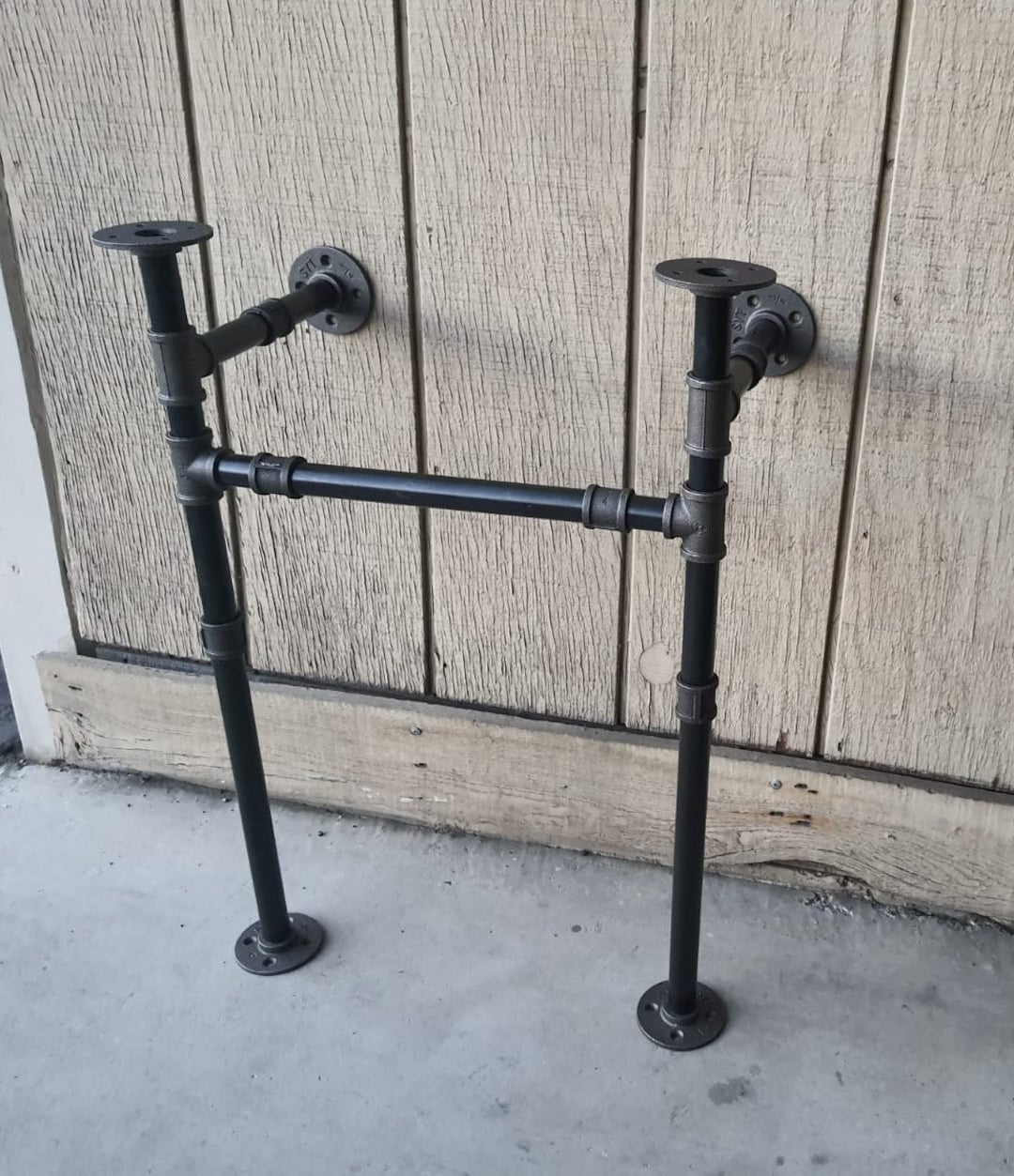 Sink Frame, Sink Support, Industrial Pipe Legs, Sink Base, Black Pipe