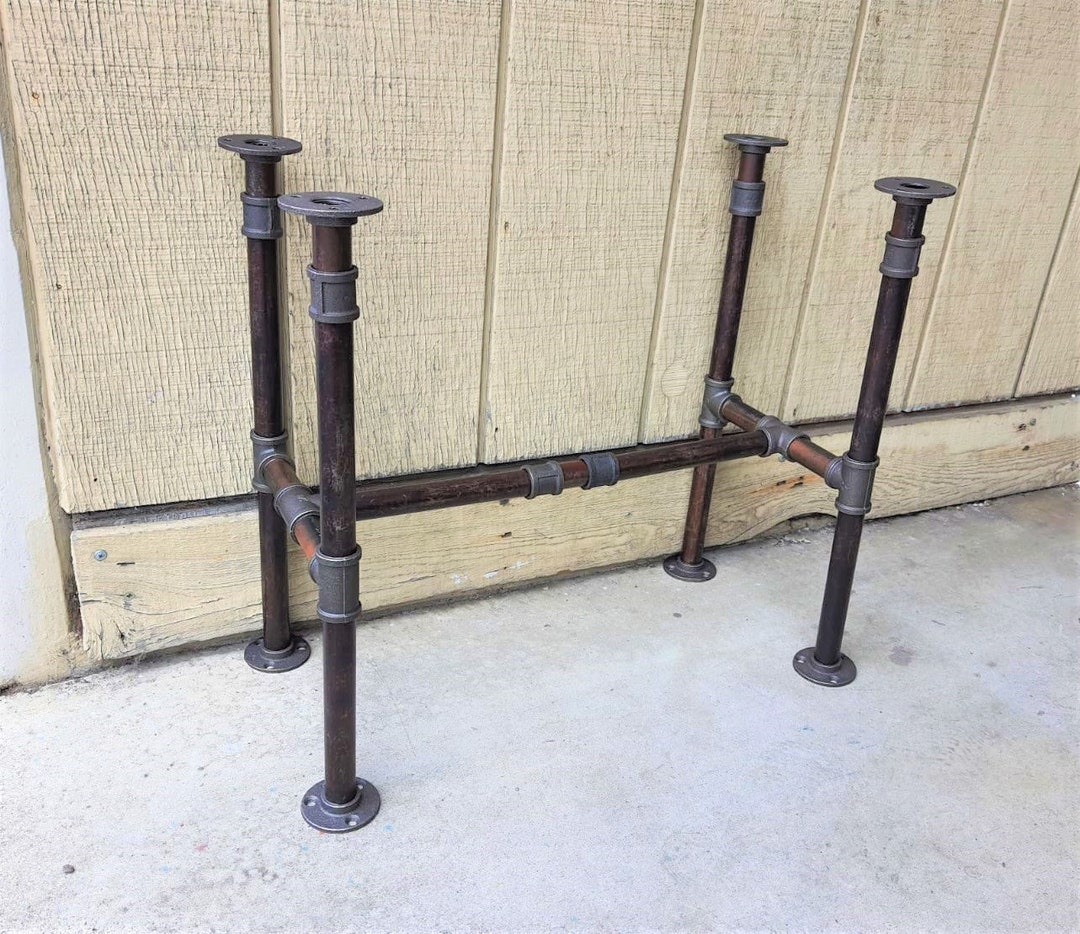 39 X 9 Vintage Table Legs With Stabilizing Etsy