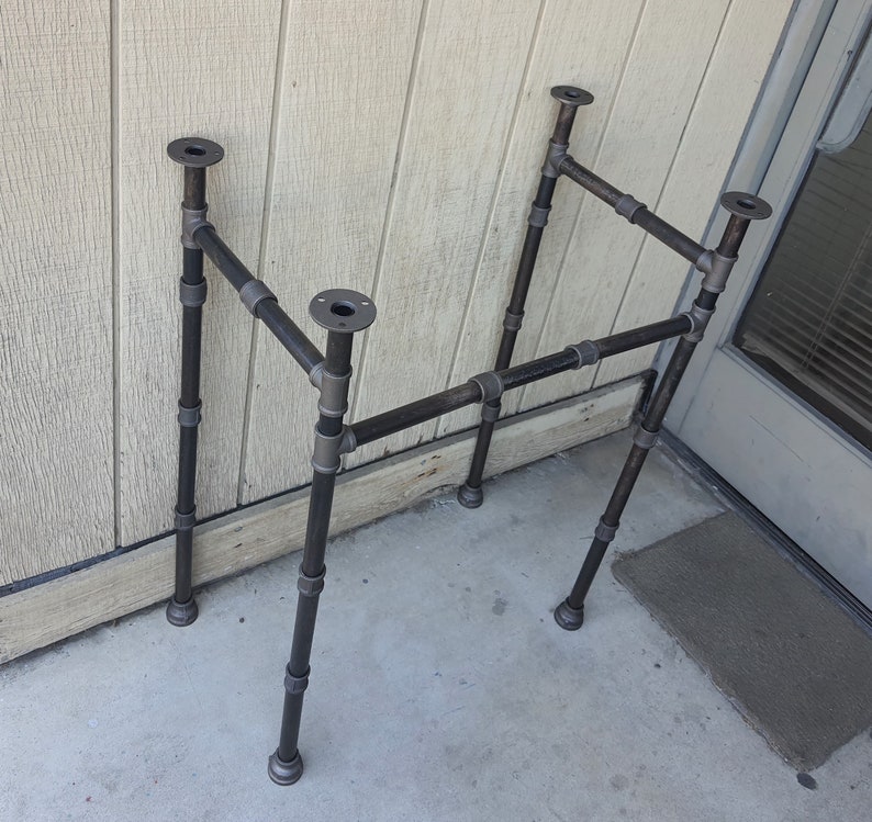 Sink Support Sink Frame Iron Legs Industrial Pipe Legs Etsy