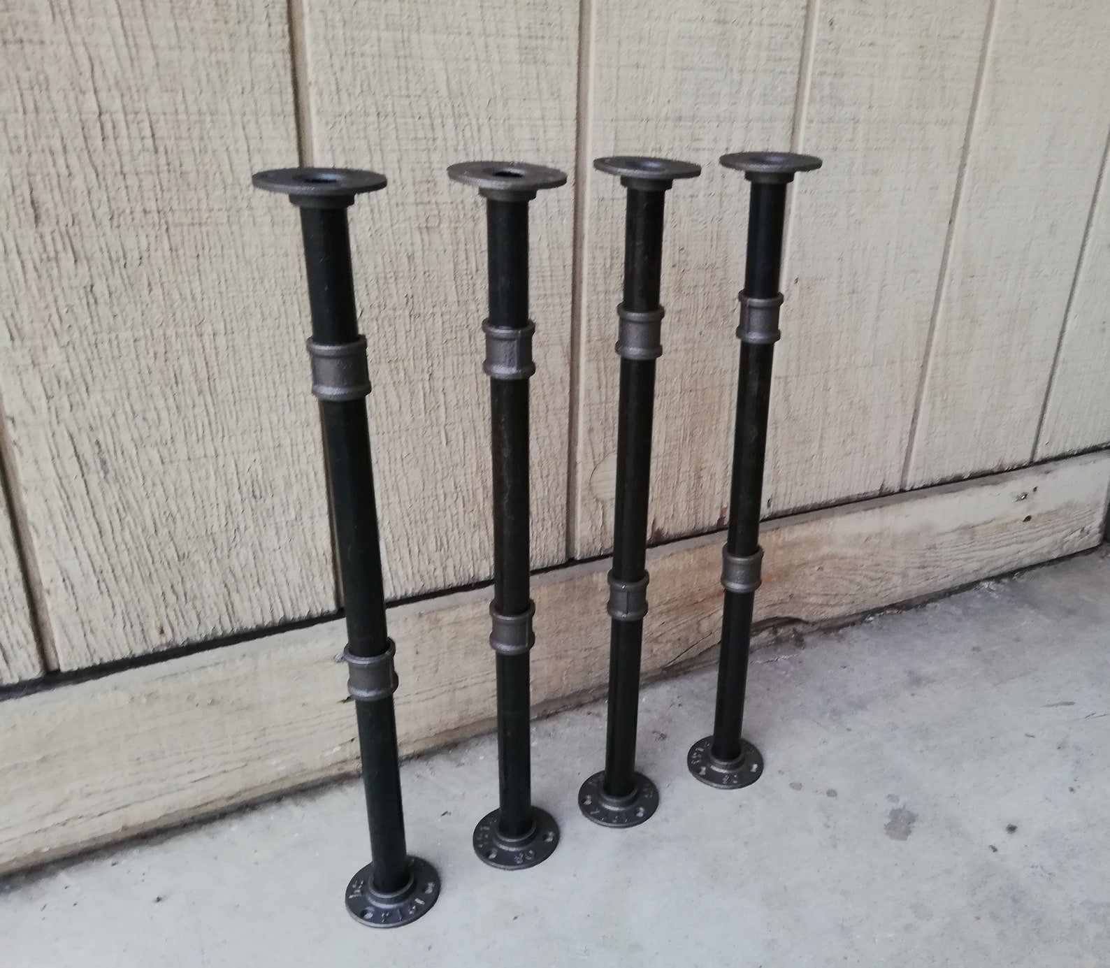 Rustic Steel Iron Legs Coffee Table Legs Modern Black Table Etsy