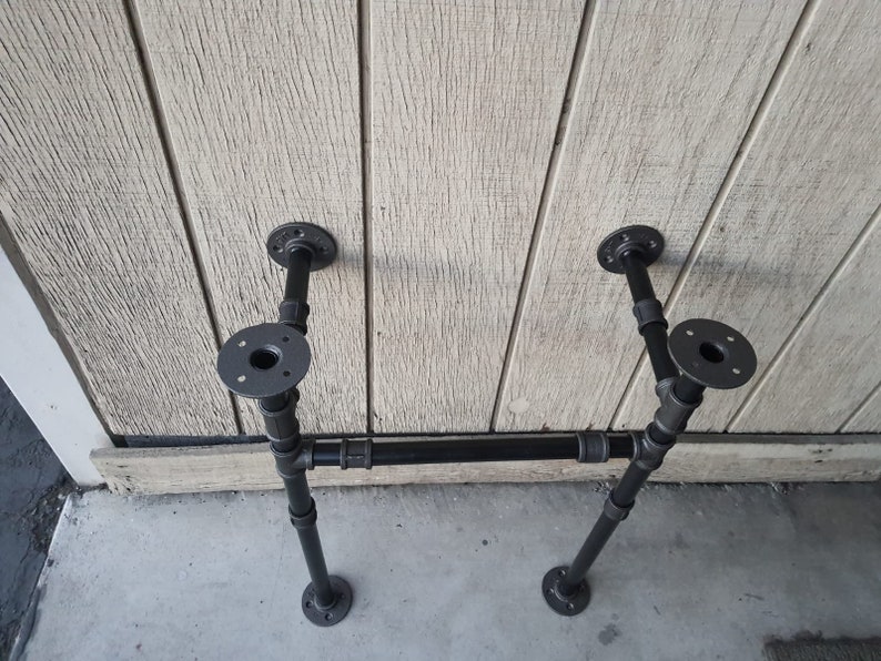 Sink Base Black Pipe Legs Sink Stand Metal Table Legssink Etsy