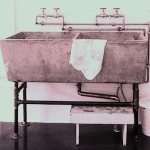 Sink frame 20&quot; tall x 42&quot;wide x 16&quot; deep and with mount to wall 2&quot;. * SINK NOT INCLUDED * ,Sink support, Sink base, Sink stand.